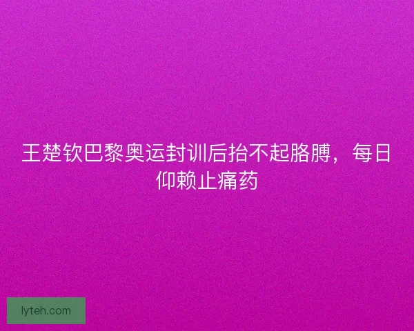 王楚钦巴黎奥运封训后抬不起胳膊，每日仰赖止痛药