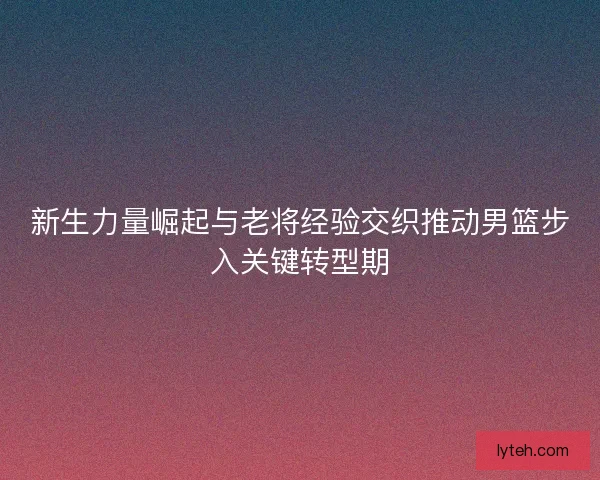 新生力量崛起与老将经验交织推动男篮步入关键转型期
